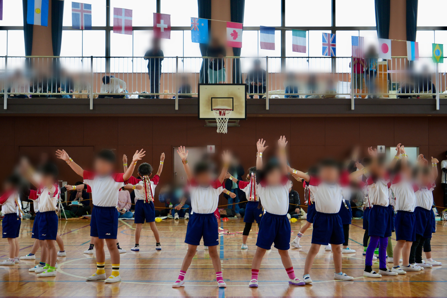 運動会のスナップ