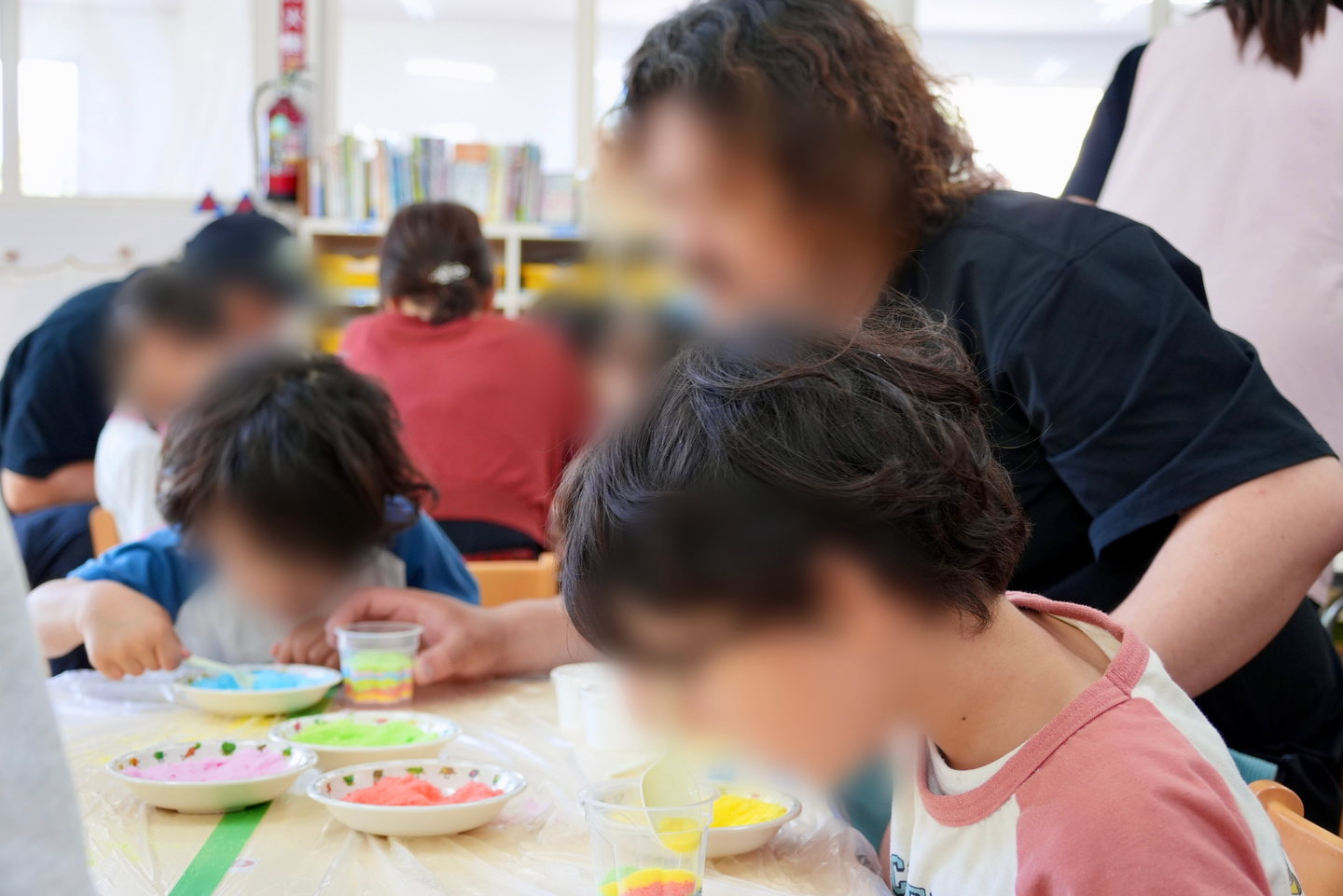 第１回保育参観のスナップ