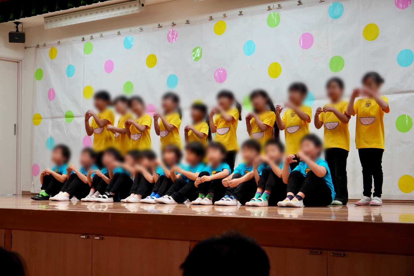 おゆうぎ会のスナップ