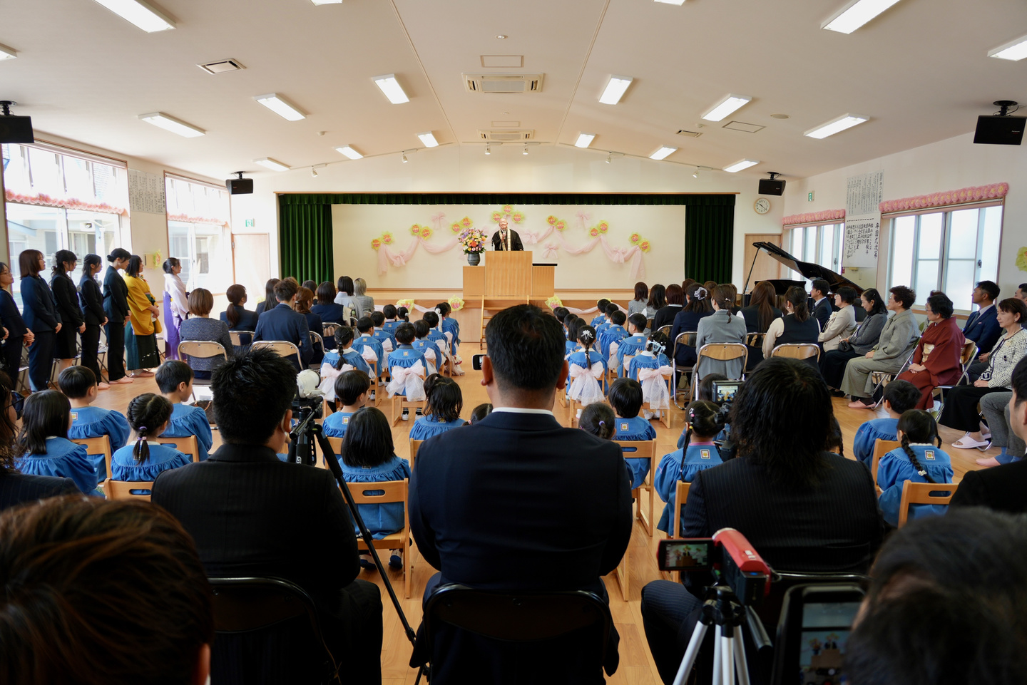 卒園式のスナップ