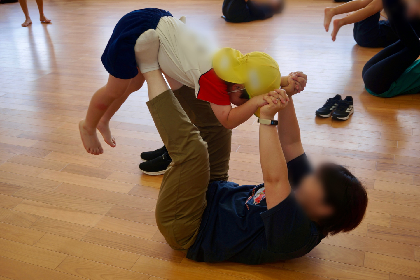 親子スポーツ教室のスナップ